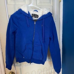 Very Fuzzy Blue Sweatshirt